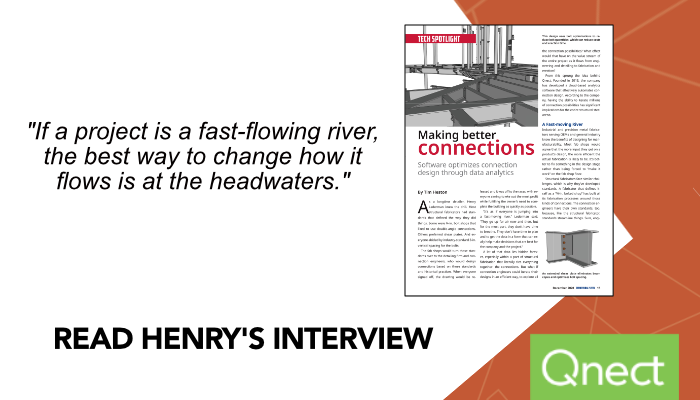 The Fabricator magazine interviews Qnect’s Henry Lederman | Qnect