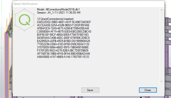 Qnect Tekla Output