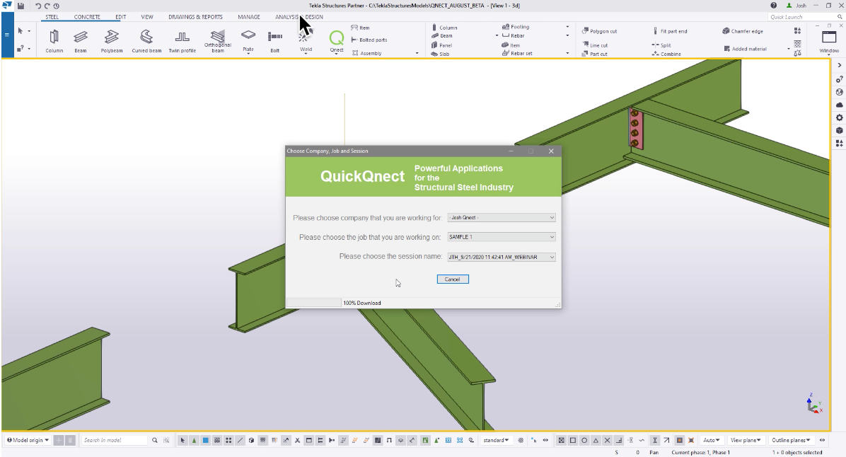 Qnect-Tekla-Updates